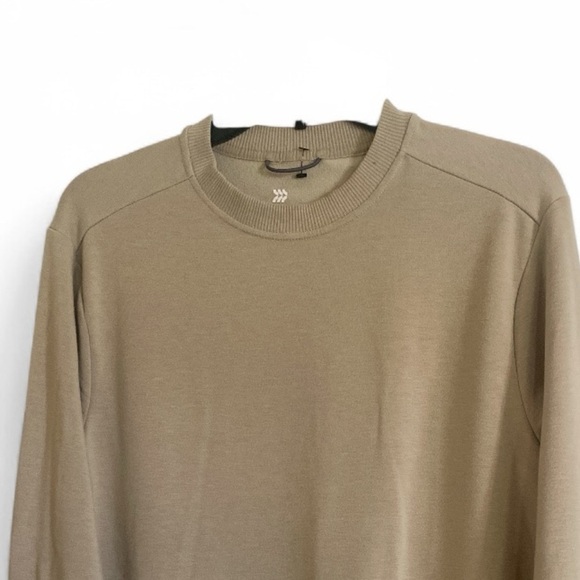 All in Motion Soft Gym Crewneck Sweatshirt Neutral Tan Men’s Size Medium - Picture 5 of 7